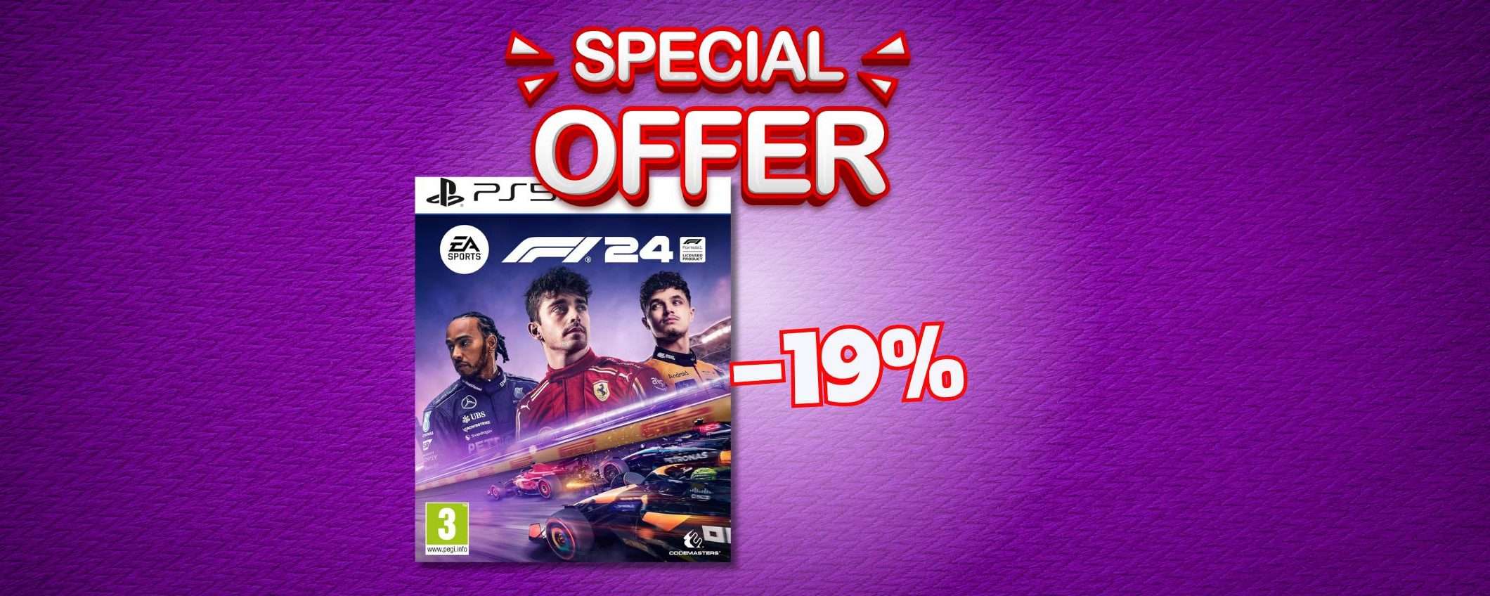 EA Sports F1 24: gareggia come un pilota F1 in sconto del 19% EA Sports F1 24: gareggia come un pilota F1 in sconto del 19%