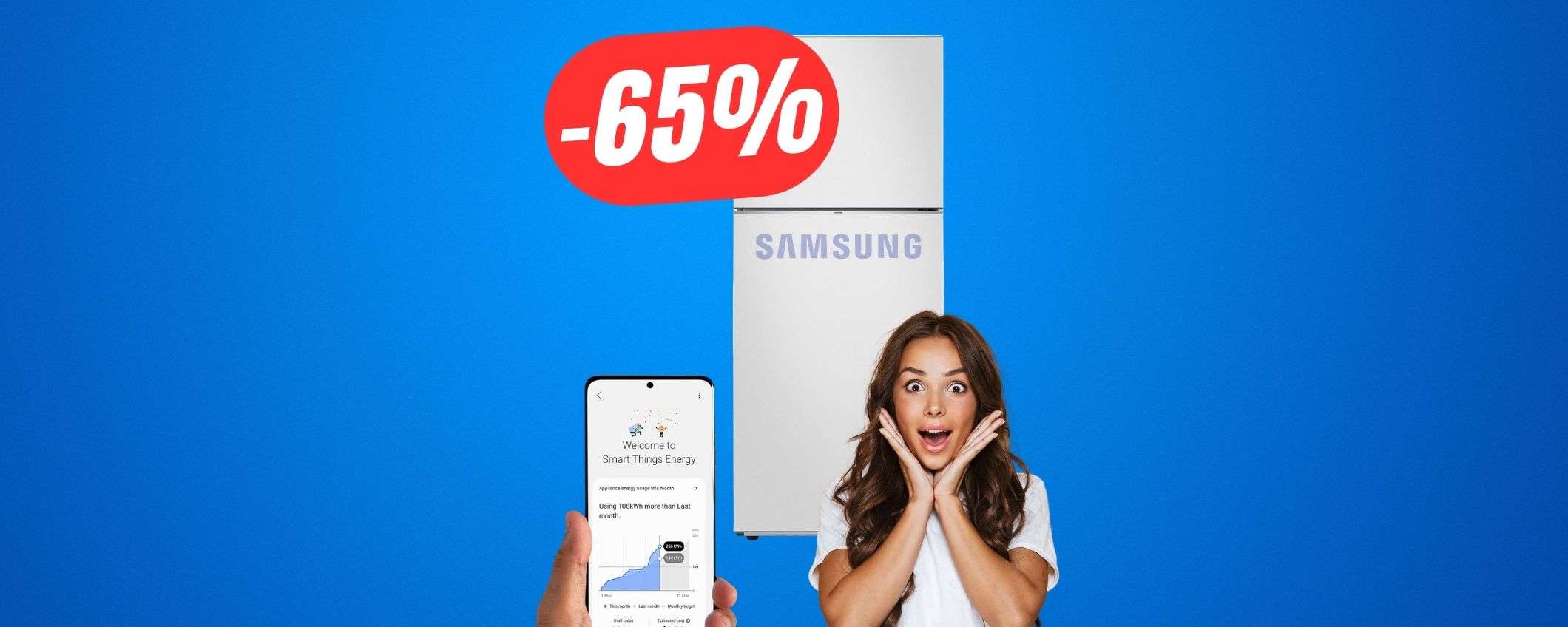 Il FRIGORIFERO SMART di Samsung in SCONTO del -65% è regalato! Il FRIGORIFERO SMART di Samsung in SCONTO del -65% è regalato!