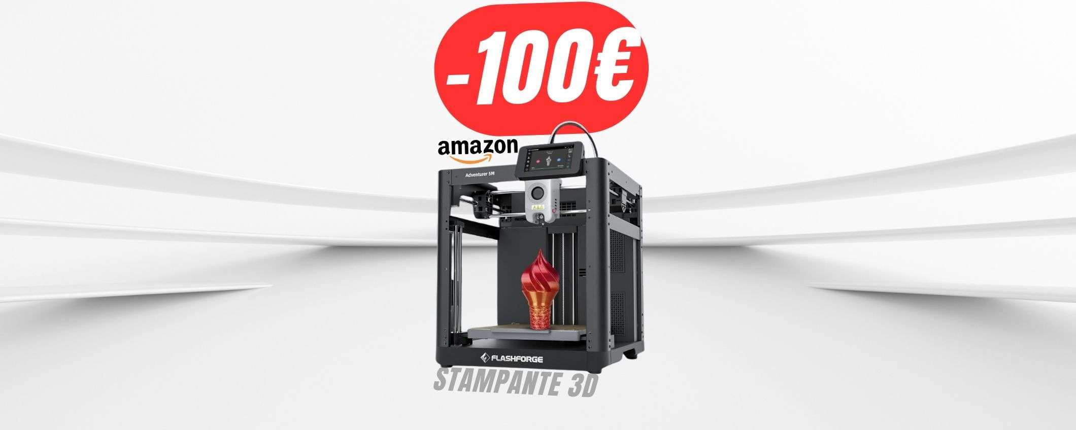 Risparmia -100€ sulla STAMPANTE 3D grazie allo sconto+coupon Amazon! Risparmia -100€ sulla STAMPANTE 3D grazie allo sconto+coupon Amazon!