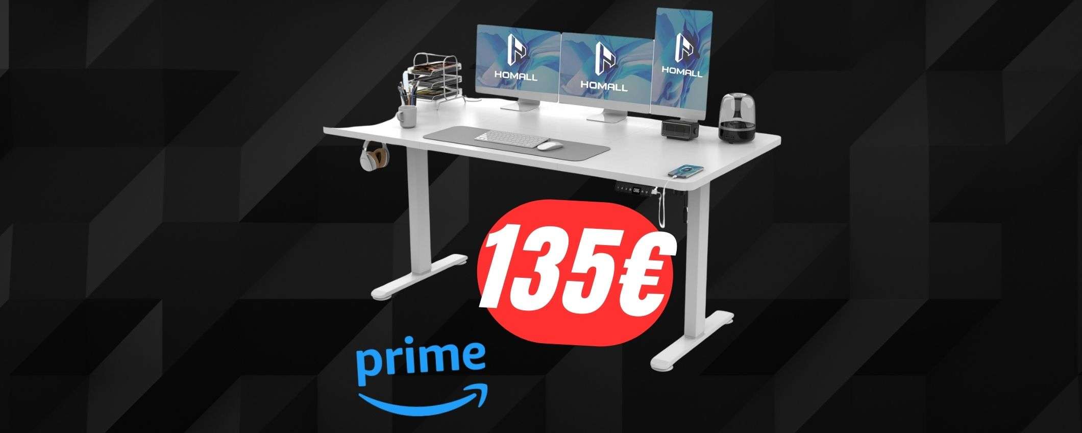 Lavora anche in piedi con la SCRIVANIA REGOLABILE (135€ per il Prime Day!) Lavora anche in piedi con la SCRIVANIA REGOLABILE (135€ per il Prime Day!)