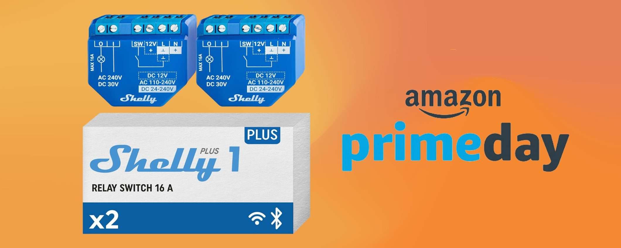 Shelly Plus 1: interruttore smart in offerta per i Prime Day (-32%) Shelly Plus 1: interruttore smart in offerta per i Prime Day (-32%)