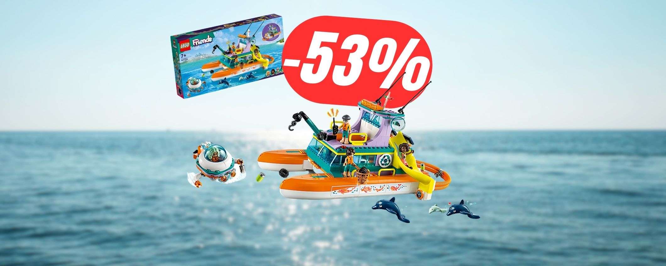 SCONTO del -53% per il set LEGO con barca e sottomarino! SCONTO del -53% per il set LEGO con barca e sottomarino!