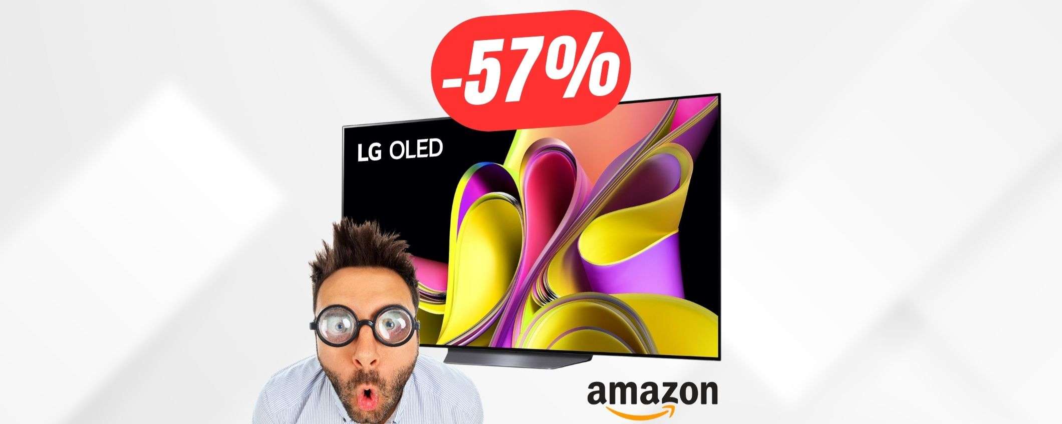 Con lo SCONTO del -57% risparmierai 1.540€ su questo Smart TV OLED di LG! Con lo SCONTO del -57% risparmierai 1.540€ su questo Smart TV OLED di LG!