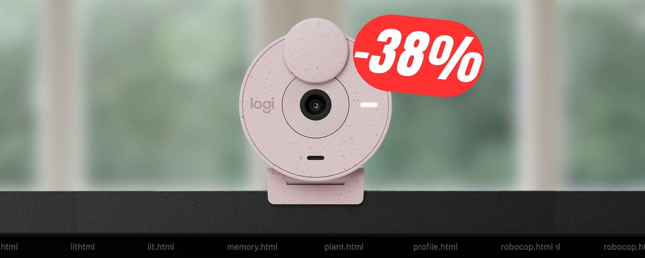 Mantieni la tua privacy al sicuro con la WEBCAM Logitech (-38%) Mantieni la tua privacy al sicuro con la WEBCAM Logitech (-38%)
