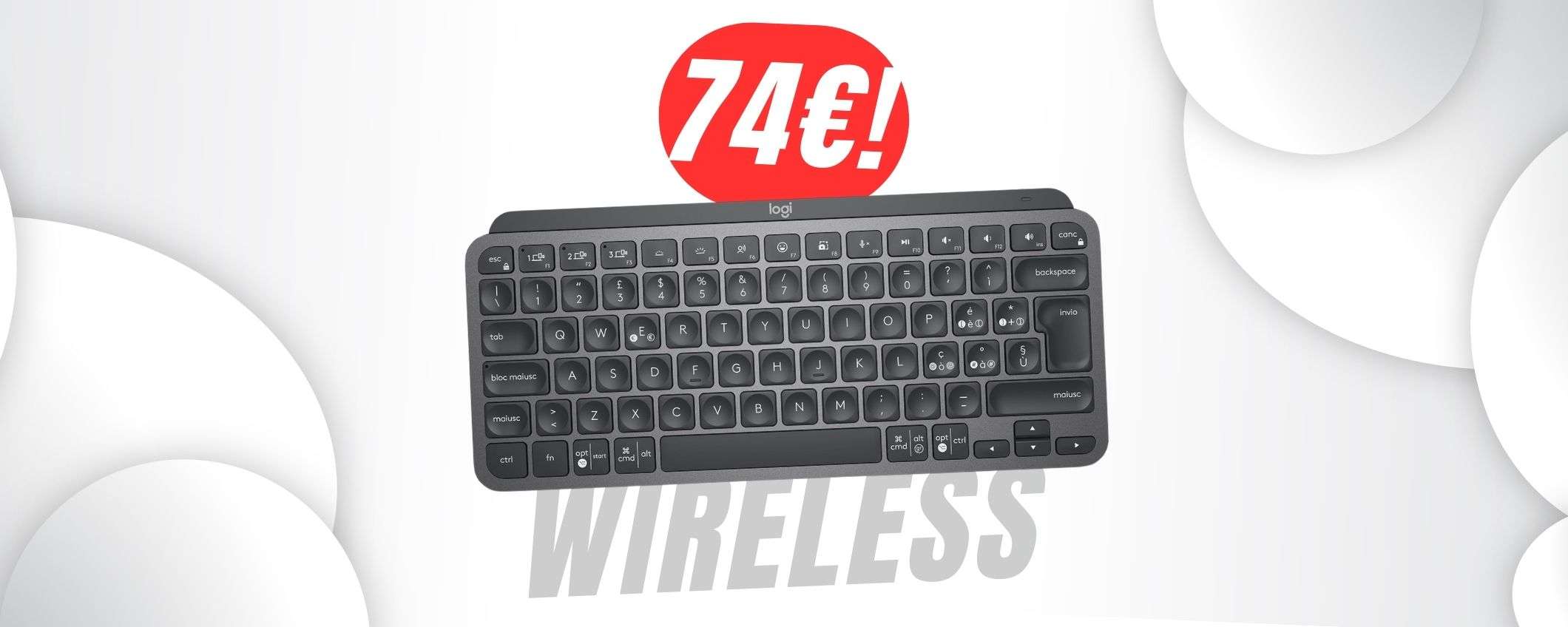 Come la Apple Magic Keyboard ma a 74€: questa tastiera Logitech è perfetta! Come la Apple Magic Keyboard ma a 74€: questa tastiera Logitech è perfetta!