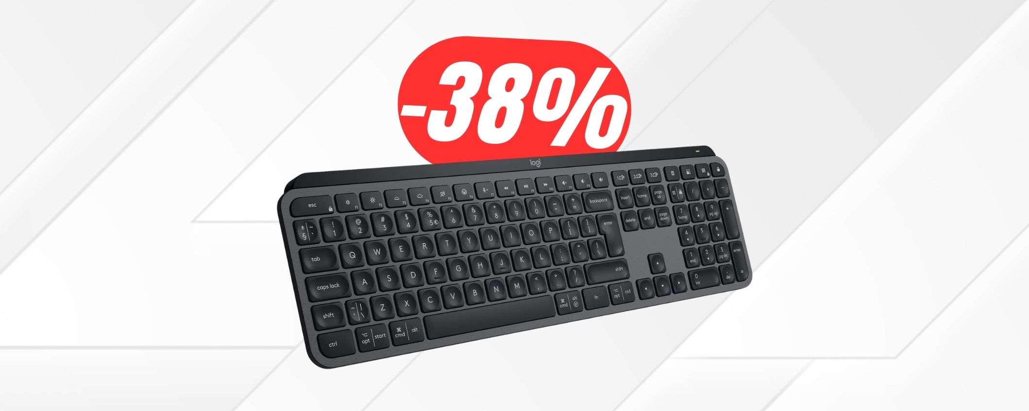 Meglio della Magic Keyboard ma alla metà del prezzo: la tastiera Logitech al -38% su Amazon! Meglio della Magic Keyboard ma alla metà del prezzo: la tastiera Logitech al -38% su Amazon!