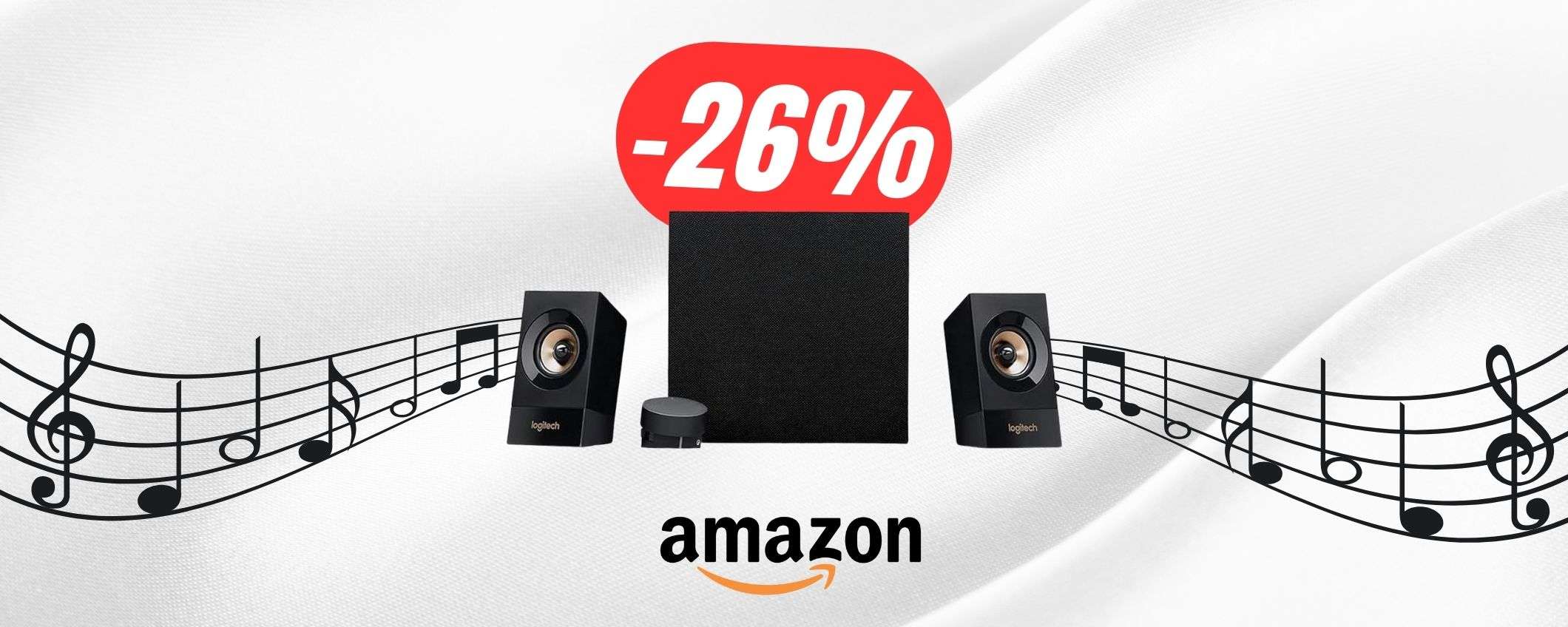 Fai tremare la tua postazione con le CASSE Logitech al -26% su Amazon! Fai tremare la tua postazione con le CASSE Logitech al -26% su Amazon!