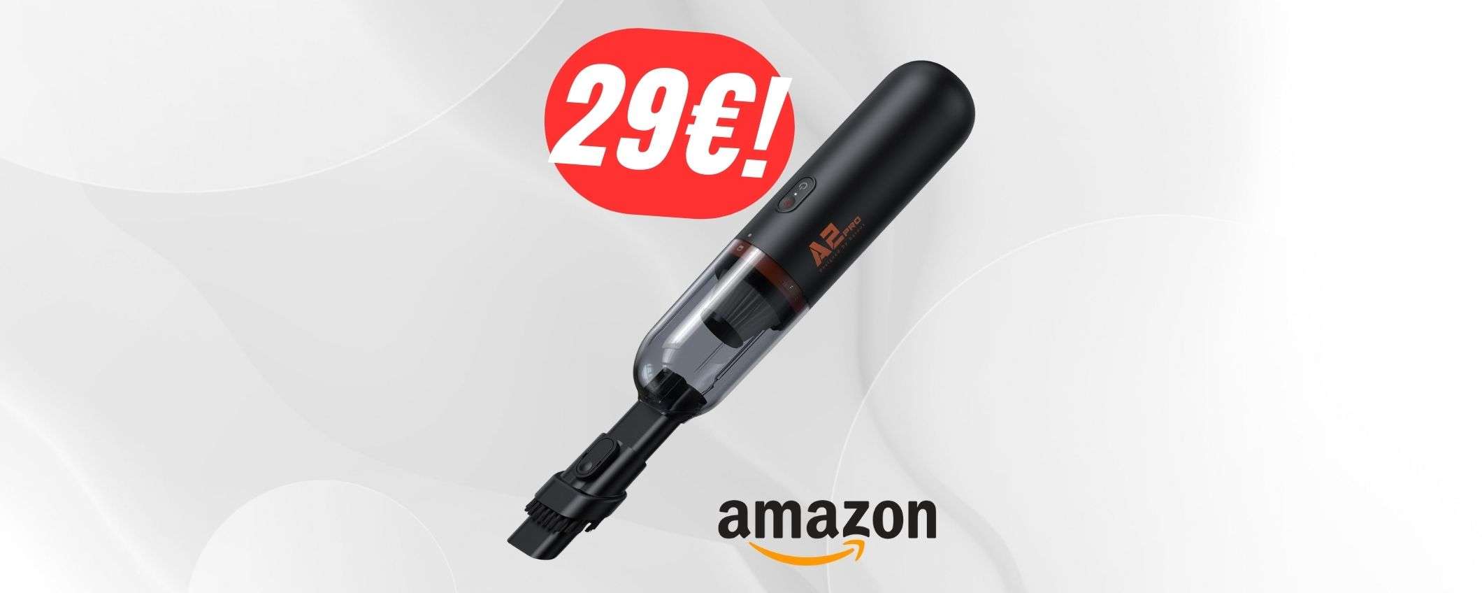 Addio sabbia nella tua auto grazie al MINI-ASPIRAPOLVERE scontato del -50%! Addio sabbia nella tua auto grazie al MINI-ASPIRAPOLVERE scontato del -50%!