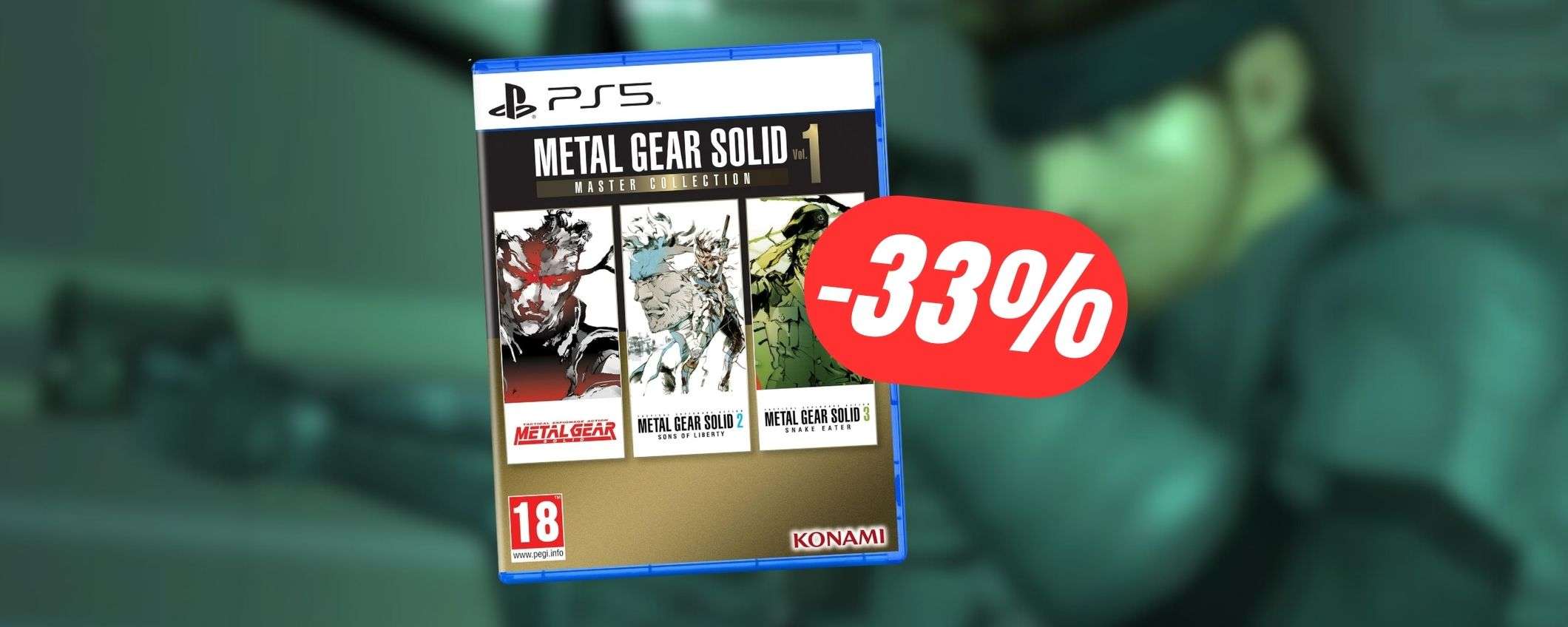 39€ per tutta la Metal Gear Solid Master Collection grazie ad Amazon! 39€ per tutta la Metal Gear Solid Master Collection grazie ad Amazon!