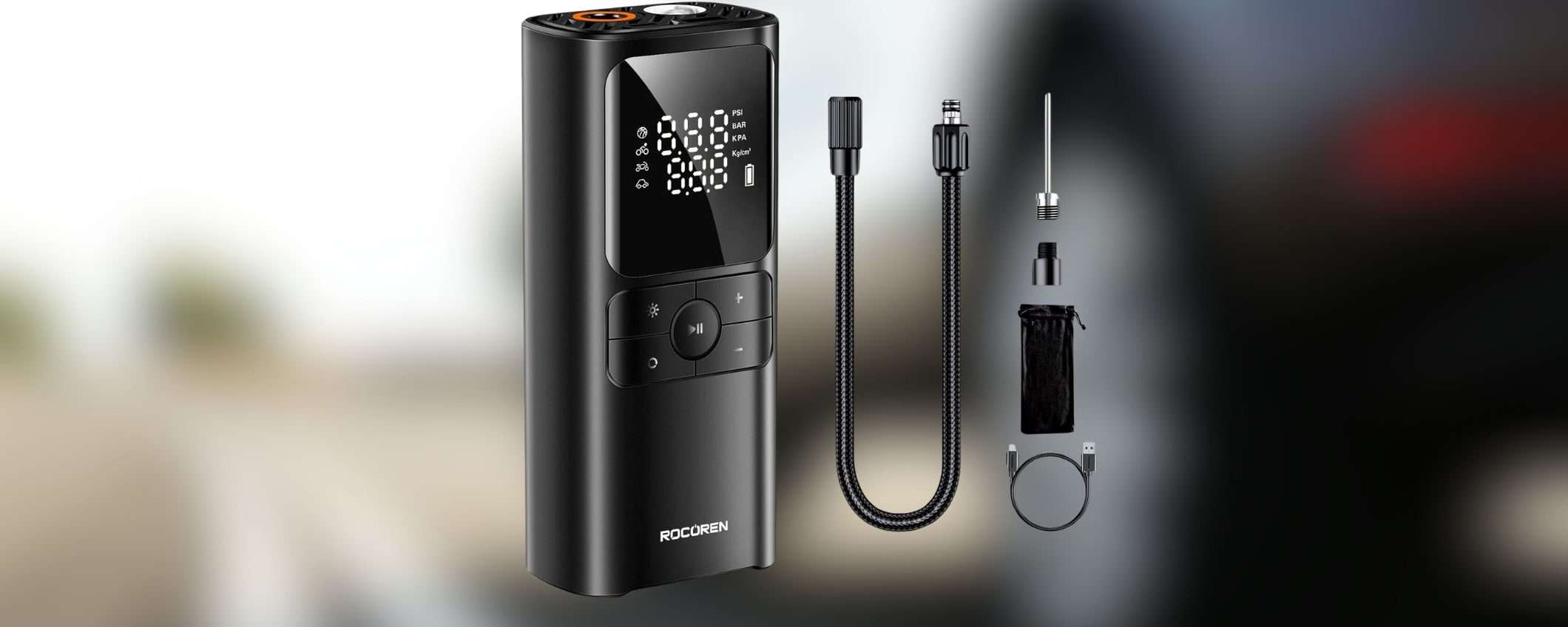 Mini compressore aria portatile: gonfi le gomme di auto e bici e ti costa solo 23,99€ (-40%) Mini compressore aria portatile: gonfi le gomme di auto e bici e ti costa solo 23,99€ (-40%)