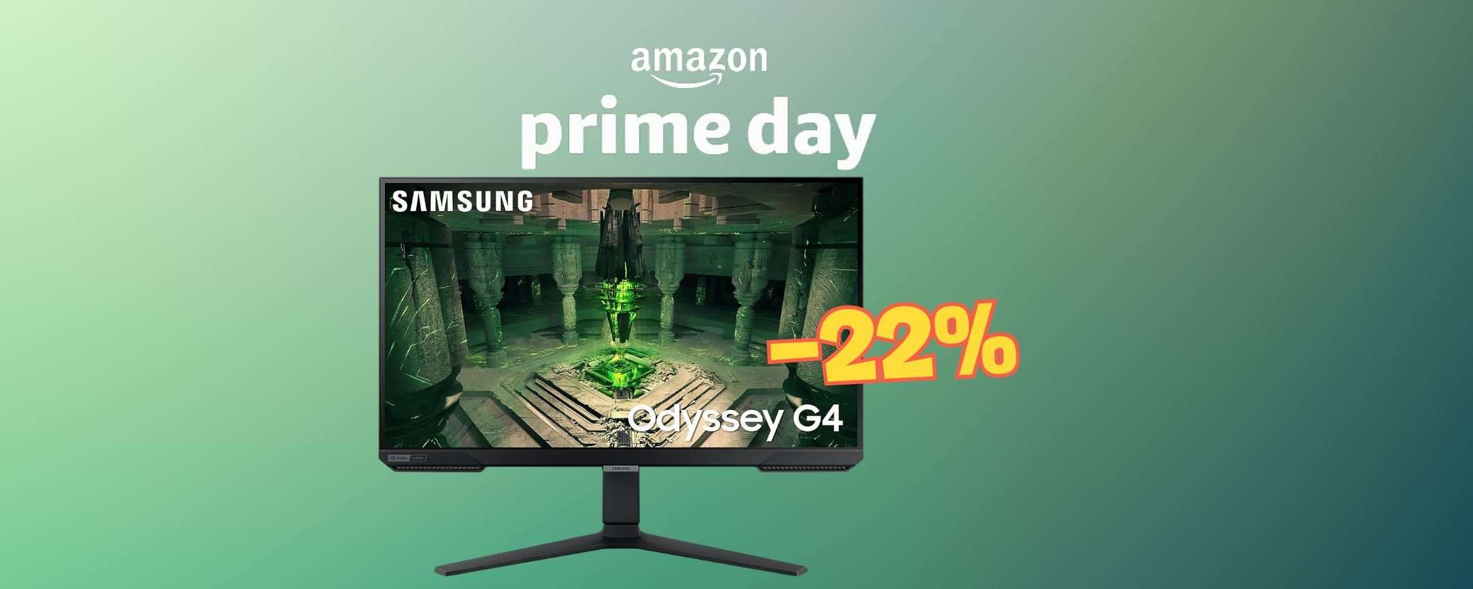 Gioca senza perdere dettagli con il Monitor Samsung Odyssey G4 (-22%) Gioca senza perdere dettagli con il Monitor Samsung Odyssey G4 (-22%)