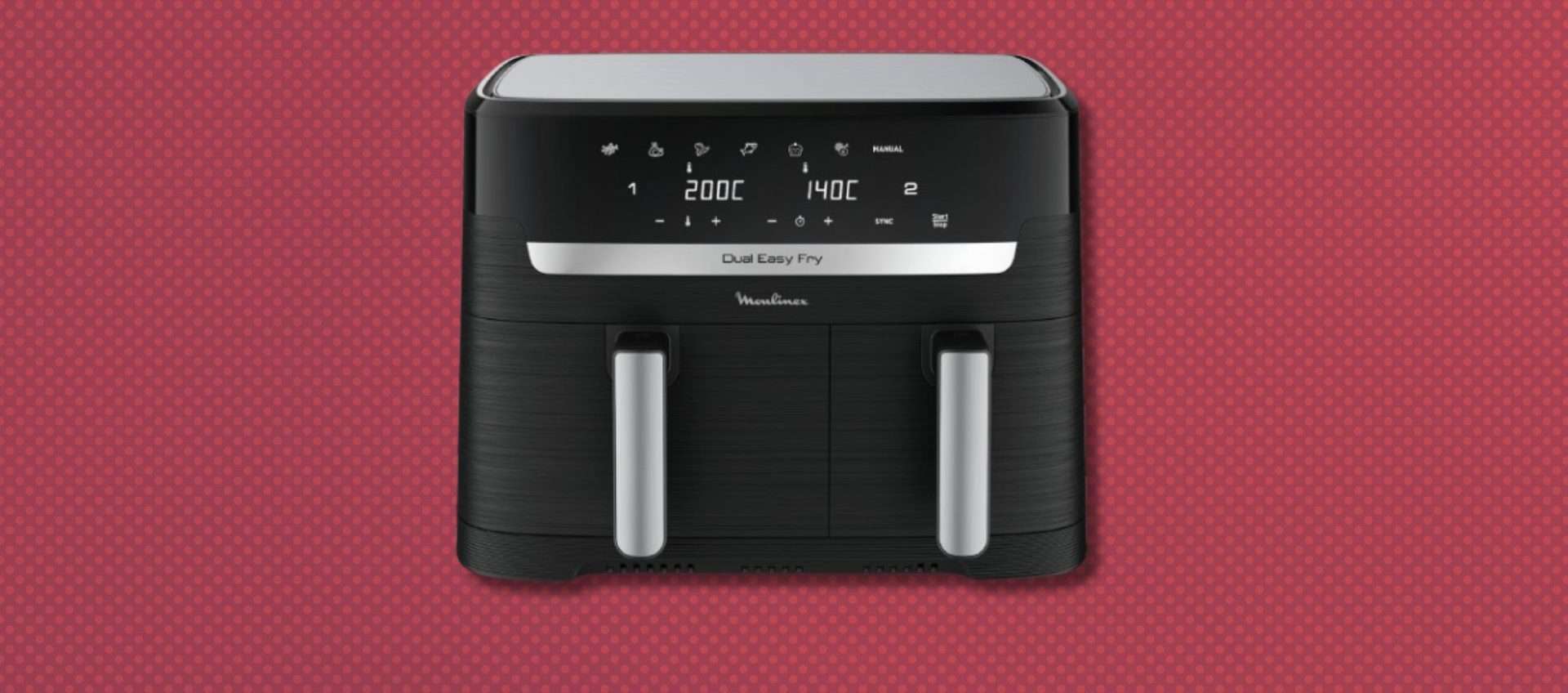 Moulinex Dual Easy Fry, prezzo imperdibile: oggi è tua a meno di 130€ (-28%) Moulinex Dual Easy Fry, prezzo imperdibile: oggi è tua a meno di 130€ (-28%)