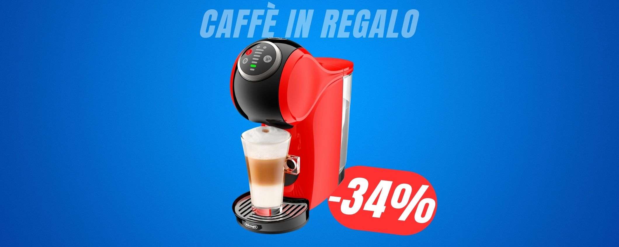 SCONTO del -34% per la macchina Nescafé (con 40€ di CAFFÈ in REGALO!) SCONTO del -34% per la macchina Nescafé (con 40€ di CAFFÈ in REGALO!)