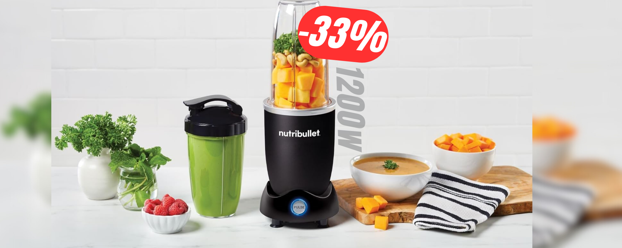 Il potentissimo FRULLATORE da 1200w crolla del -33% su Amazon! Il potentissimo FRULLATORE da 1200w crolla del -33% su Amazon!