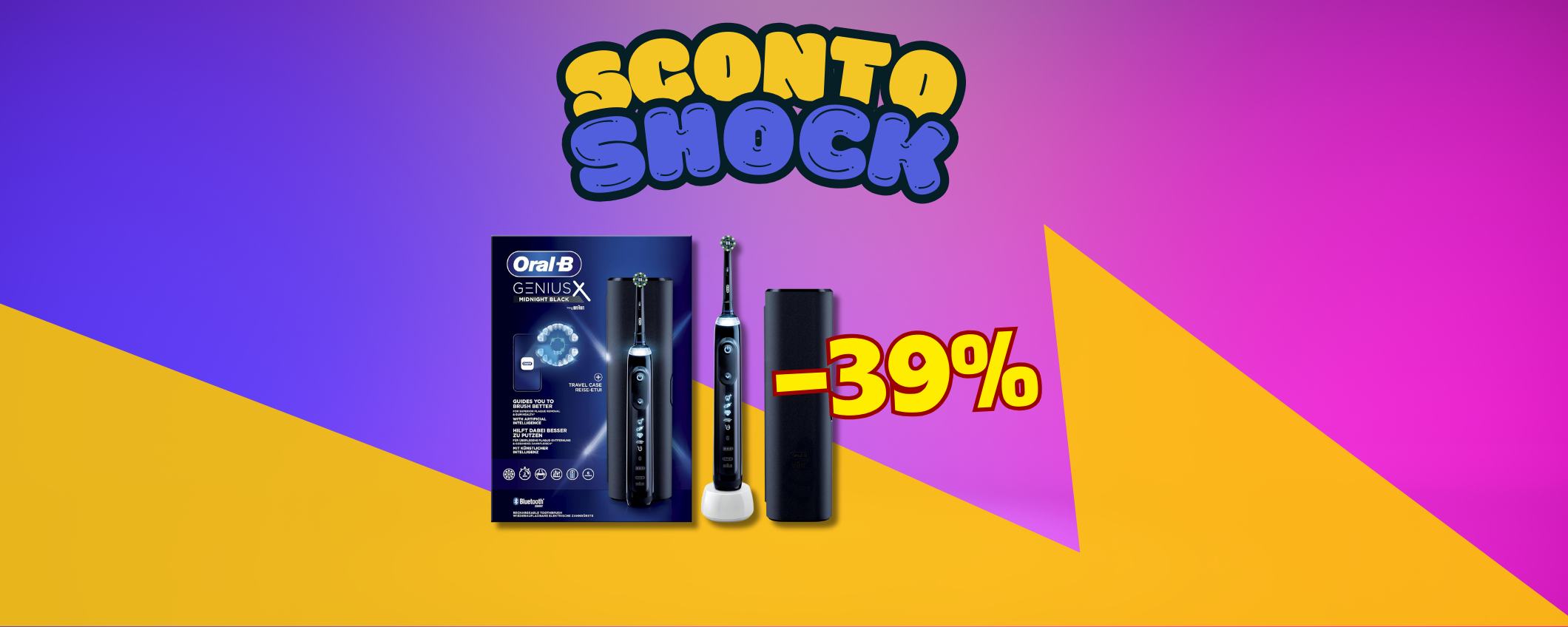 Oral-B Genius X: il meglio per i tuoi denti in sconto del 39% Oral-B Genius X: il meglio per i tuoi denti in sconto del 39%