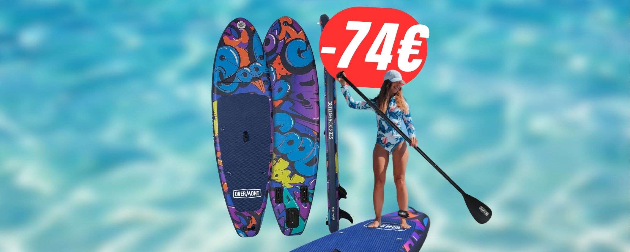 Tavola SUP gonfiabile a -74€ in meno: il paddleboarding non è mai stato così economico! Tavola SUP gonfiabile a -74€ in meno: il paddleboarding non è mai stato così economico!