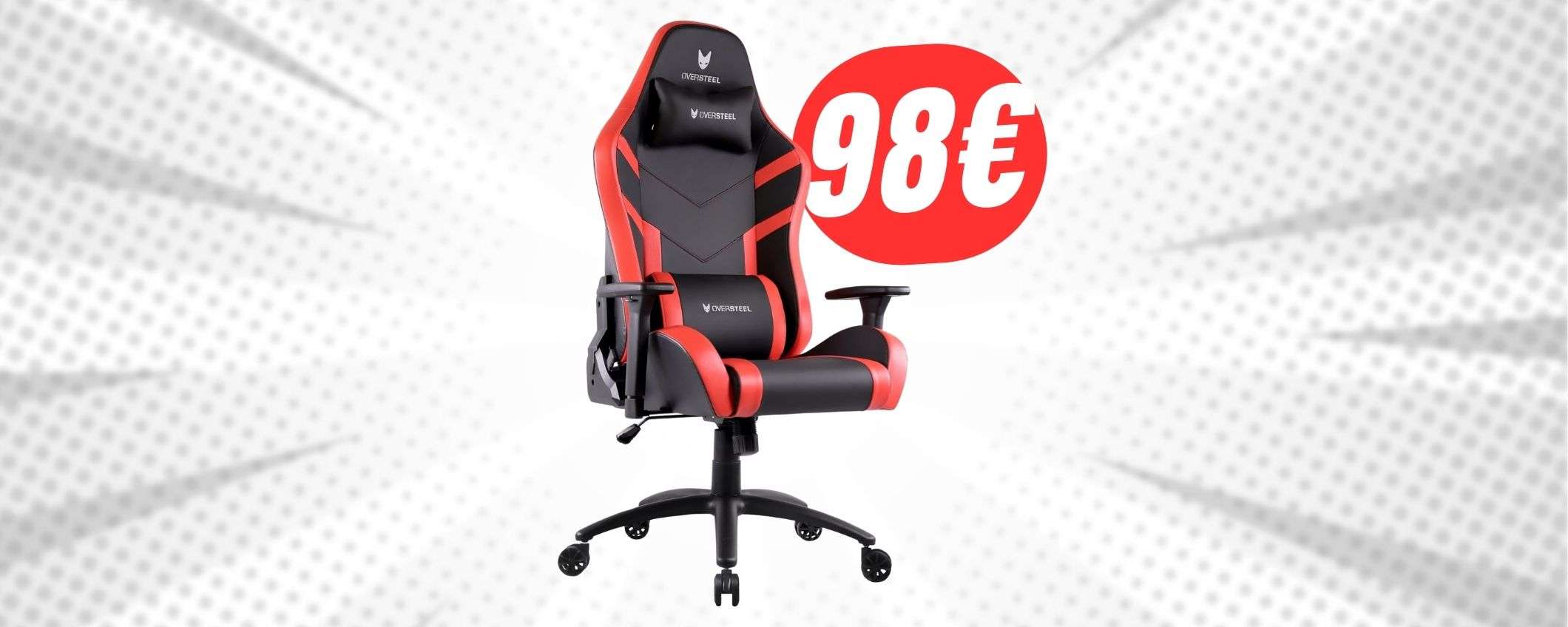 Questa sedia da gaming a 98€ è una BOMBA a questo prezzo! Questa sedia da gaming a 98€ è una BOMBA a questo prezzo!