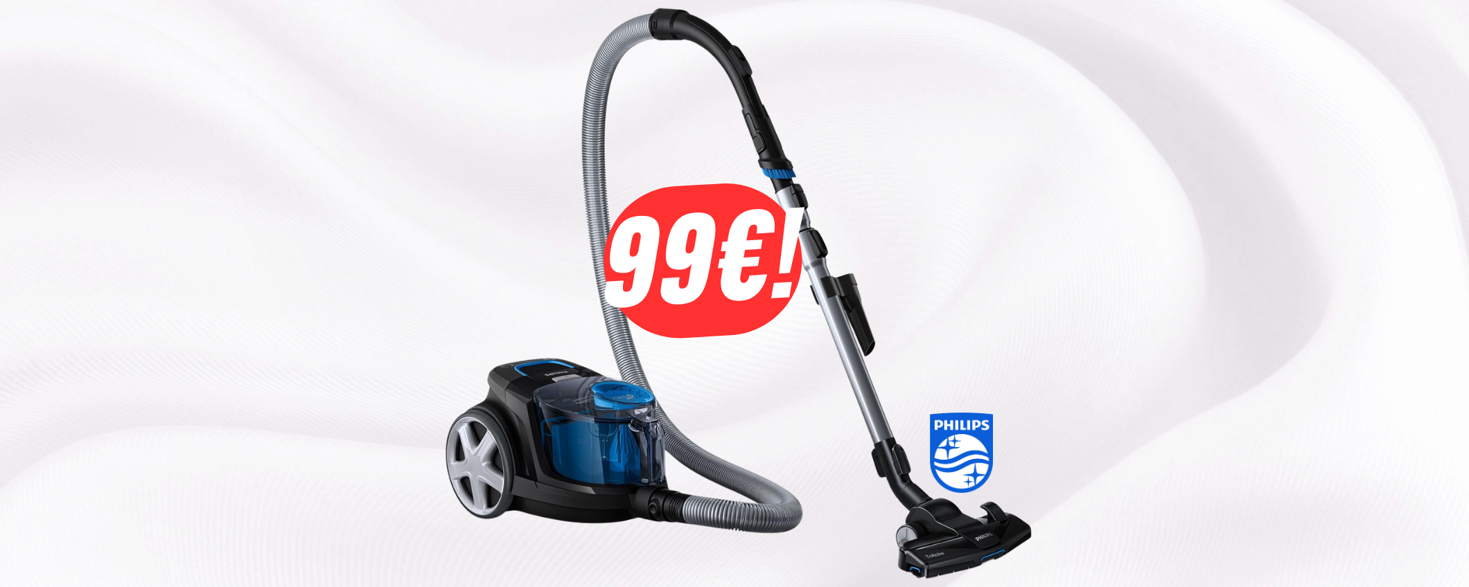 Potentissimo e senza sacco: l'ASPIRAPOLVERE ciclonico di Philips a 99€ è perfetto! Potentissimo e senza sacco: l'ASPIRAPOLVERE ciclonico di Philips a 99€ è perfetto!