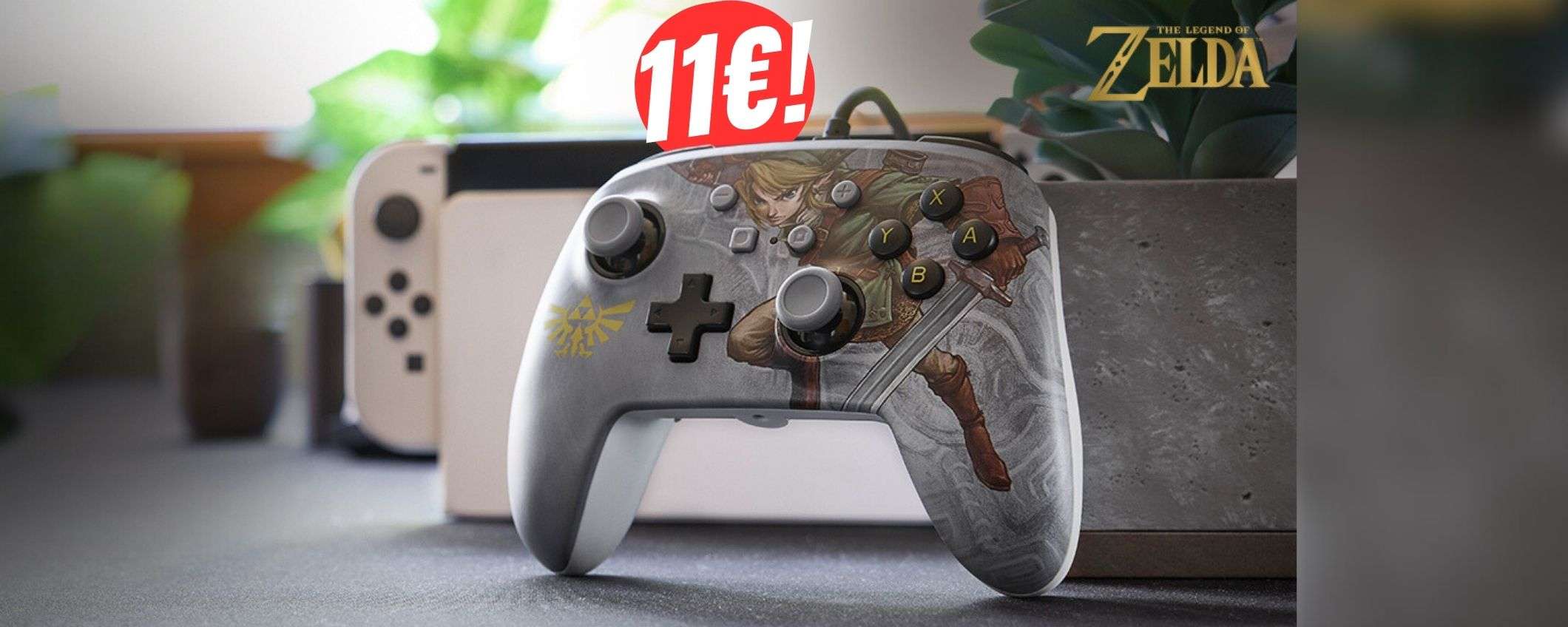 Solo 11€ per il CONTROLLER ufficiale di ZELDA (Nintendo Switch)! Solo 11€ per il CONTROLLER ufficiale di ZELDA (Nintendo Switch)!