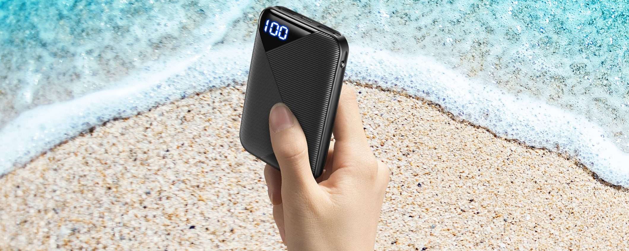 Power bank 10000mAh da portare in VACANZA: solo 10€ col TRIPLO SCONTO Power bank 10000mAh da portare in VACANZA: solo 10€ col TRIPLO SCONTO