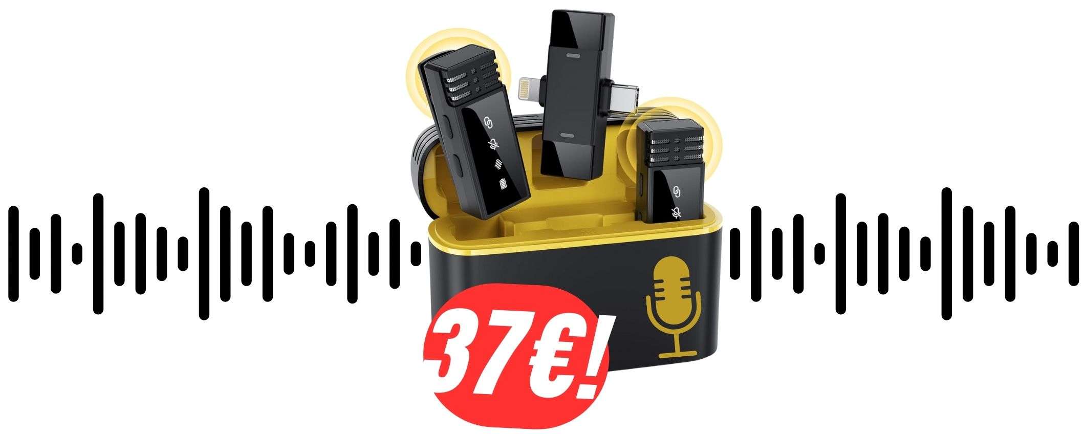 Migliora i tuoi TikTok con 2 MICROFONI WIRELESS a 37€ su Amazon! Migliora i tuoi TikTok con 2 MICROFONI WIRELESS a 37€ su Amazon!
