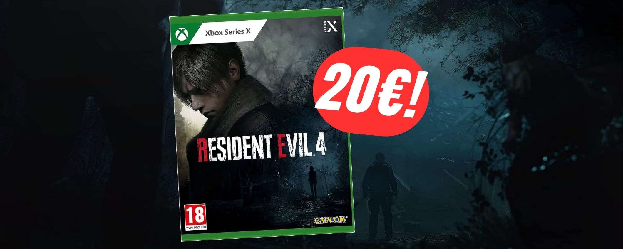 Resident Evil 4 Remake per Xbox Series X|S crolla ad appena 20€! Resident Evil 4 Remake per Xbox Series X|S crolla ad appena 20€!