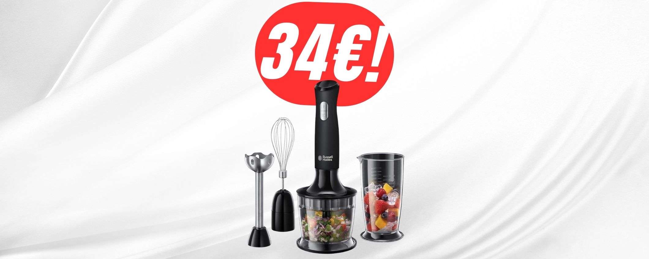 Da 60€ a soli 34€ per il FRULLATORE 3in1 di Russell Hobbs! Da 60€ a soli 34€ per il FRULLATORE 3in1 di Russell Hobbs!