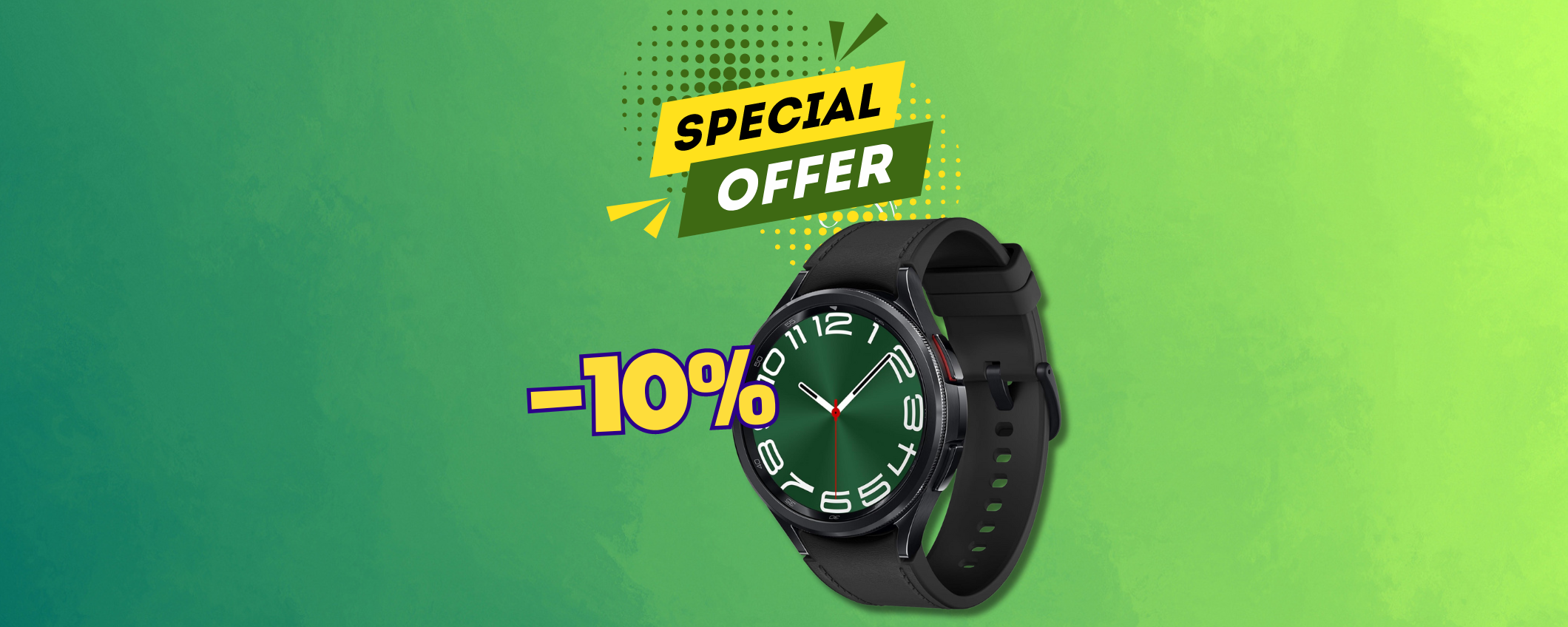 Non rinunciare all'eleganza con questo smartwatch: Samsung Galaxy Watch6 Classic (-10%) Non rinunciare all'eleganza con questo smartwatch: Samsung Galaxy Watch6 Classic (-10%)