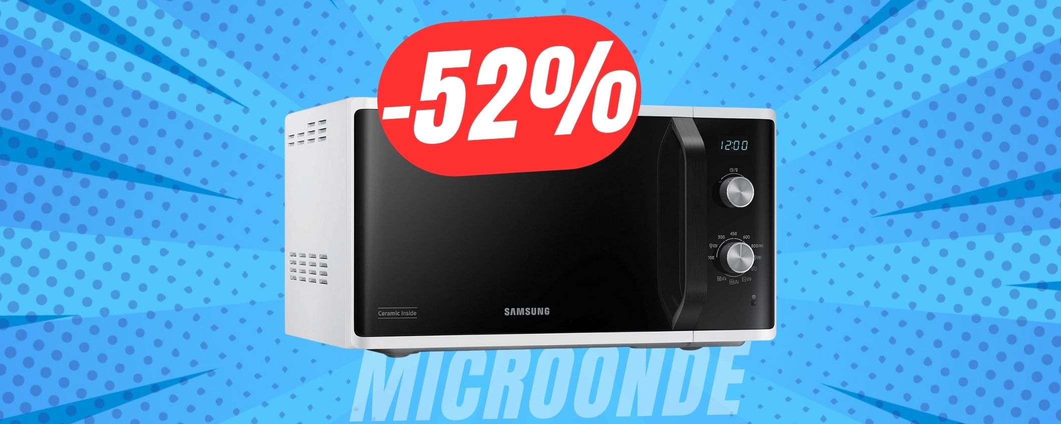 SCONTO FOLLE del -52% per questo microonde Samsung! SCONTO FOLLE del -52% per questo microonde Samsung!