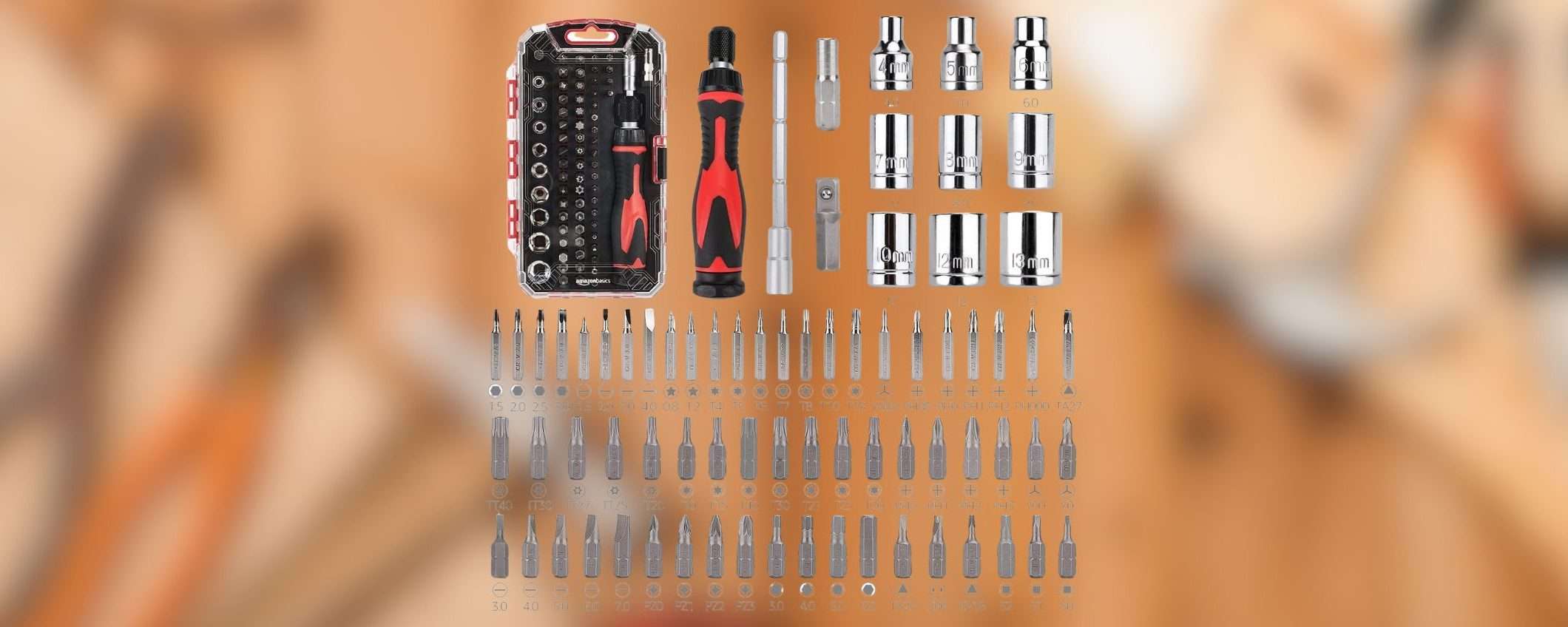 MAXI set di chiavi a cricchetto e cacciaviti da 73 pezzi a prezzo RIDICOLO su Amazon MAXI set di chiavi a cricchetto e cacciaviti da 73 pezzi a prezzo RIDICOLO su Amazon