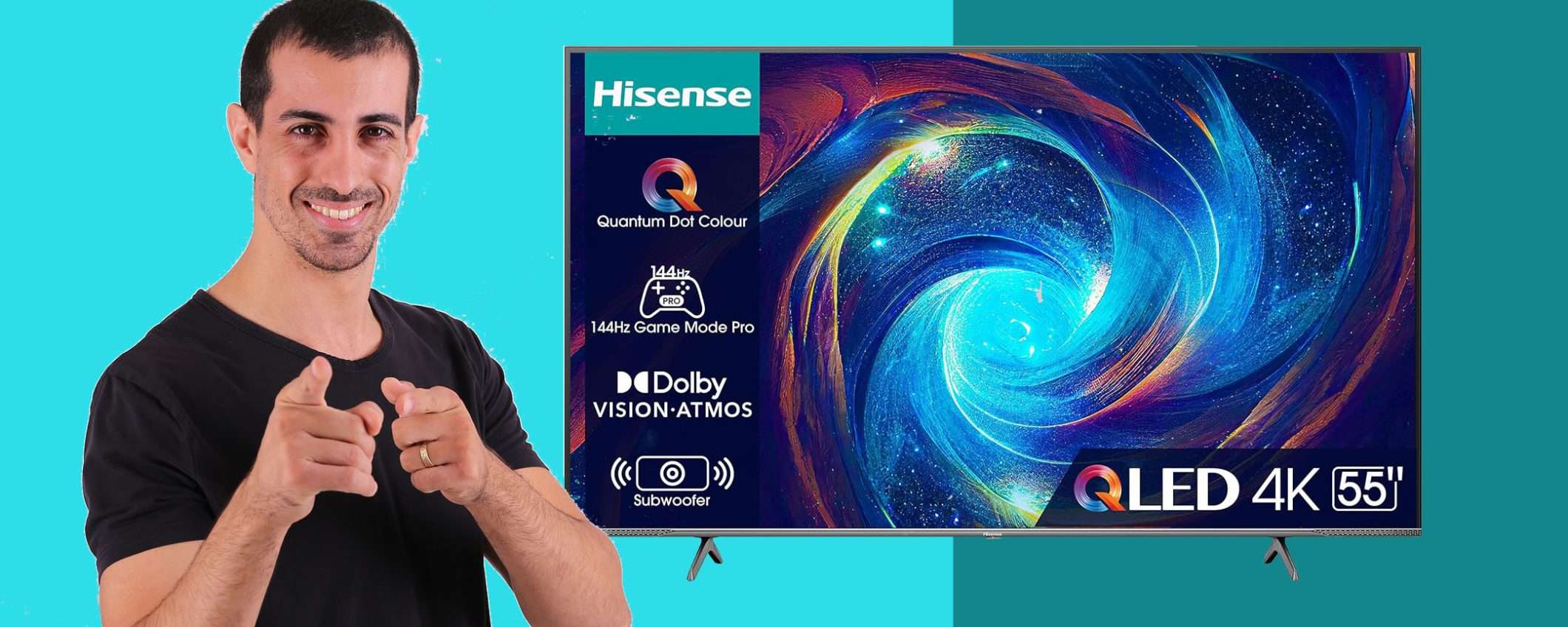 Smart TV Hisense QLED 4K da 55 Smart TV Hisense QLED 4K da 55