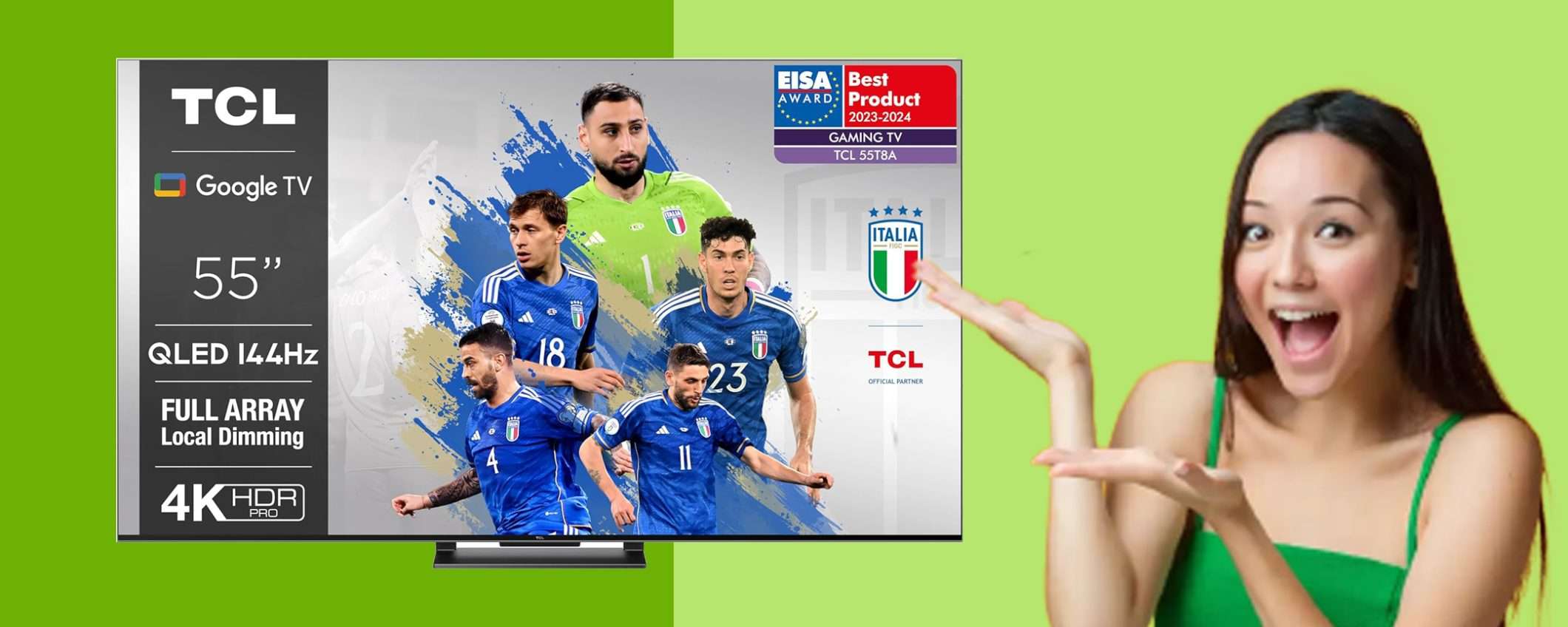 Smart TV TCL QLED da 55 Smart TV TCL QLED da 55