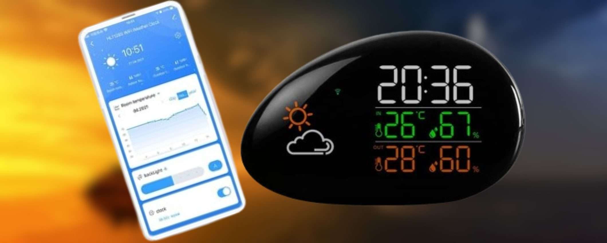 Stazione meteo SMART di design a 18€ su Amazon: è uno SPETTACOLO Stazione meteo SMART di design a 18€ su Amazon: è uno SPETTACOLO