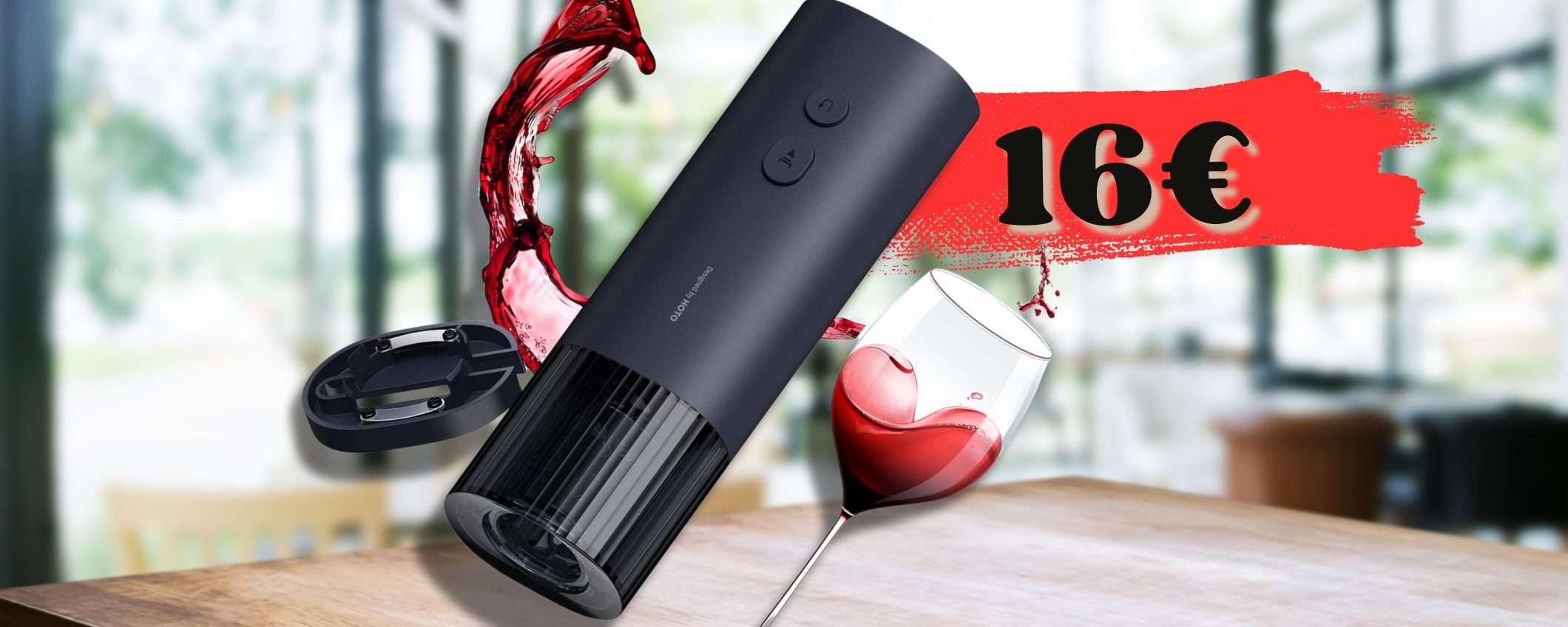 Cavatappi ELETTRICO di design: sconto EPICO ma lampo su Amazon Cavatappi ELETTRICO di design: sconto EPICO ma lampo su Amazon