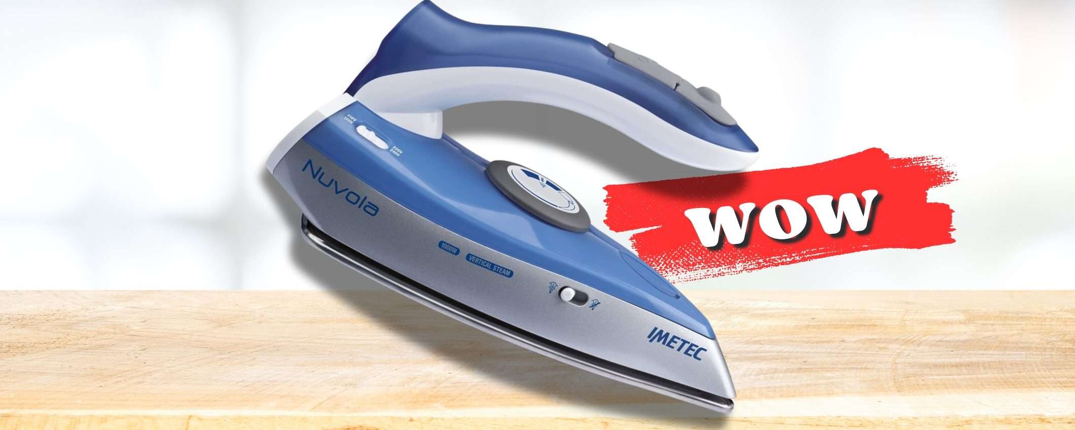 Una NUVOLA di vapore e di peso: ferro da stiro PORTATILE in sconto Una NUVOLA di vapore e di peso: ferro da stiro PORTATILE in sconto