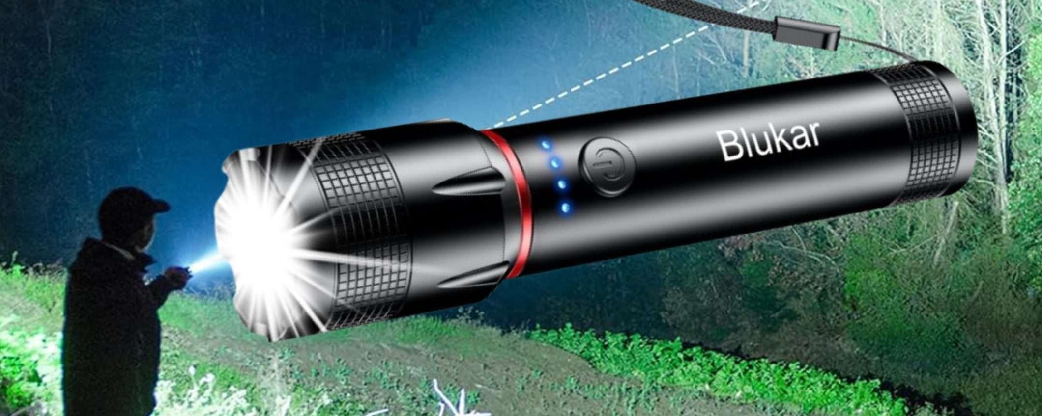 Torcia ricaricabile da 2000 lumen a prezzo SHOCK: promo Amazon estiva (10€) Torcia ricaricabile da 2000 lumen a prezzo SHOCK: promo Amazon estiva (10€)