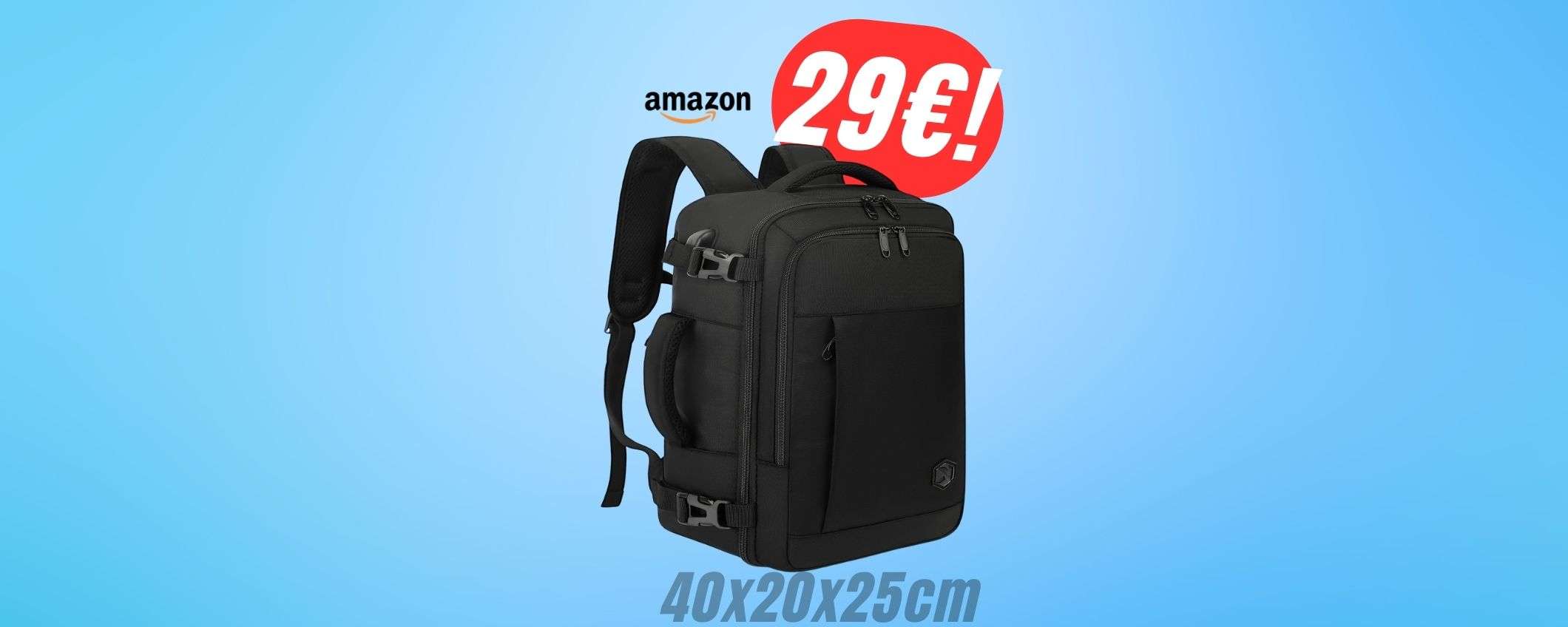Viaggia comodo con questo ZAINO (29€) perfetto per Ryanair, Wizz e EasyJet! Viaggia comodo con questo ZAINO (29€) perfetto per Ryanair, Wizz e EasyJet!