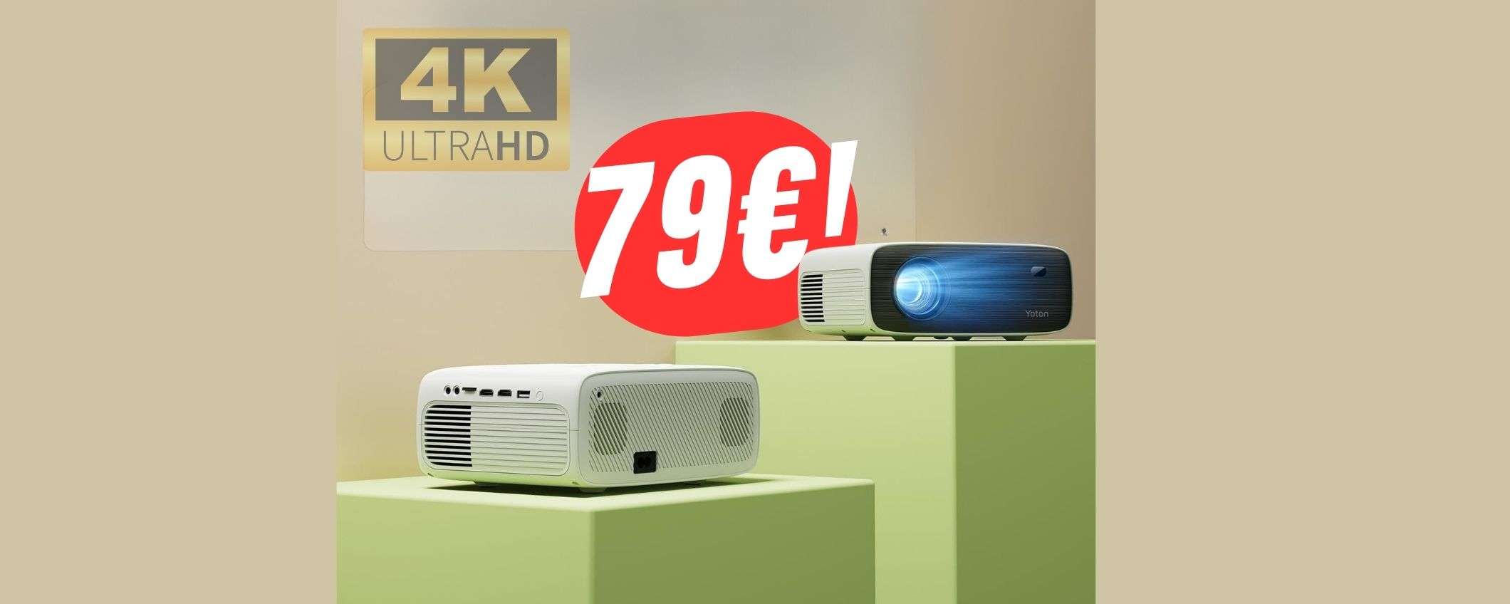 VIDEOPROIETTORE 4K a 79€?! Sì, grazie al coupon Amazon! VIDEOPROIETTORE 4K a 79€?! Sì, grazie al coupon Amazon!
