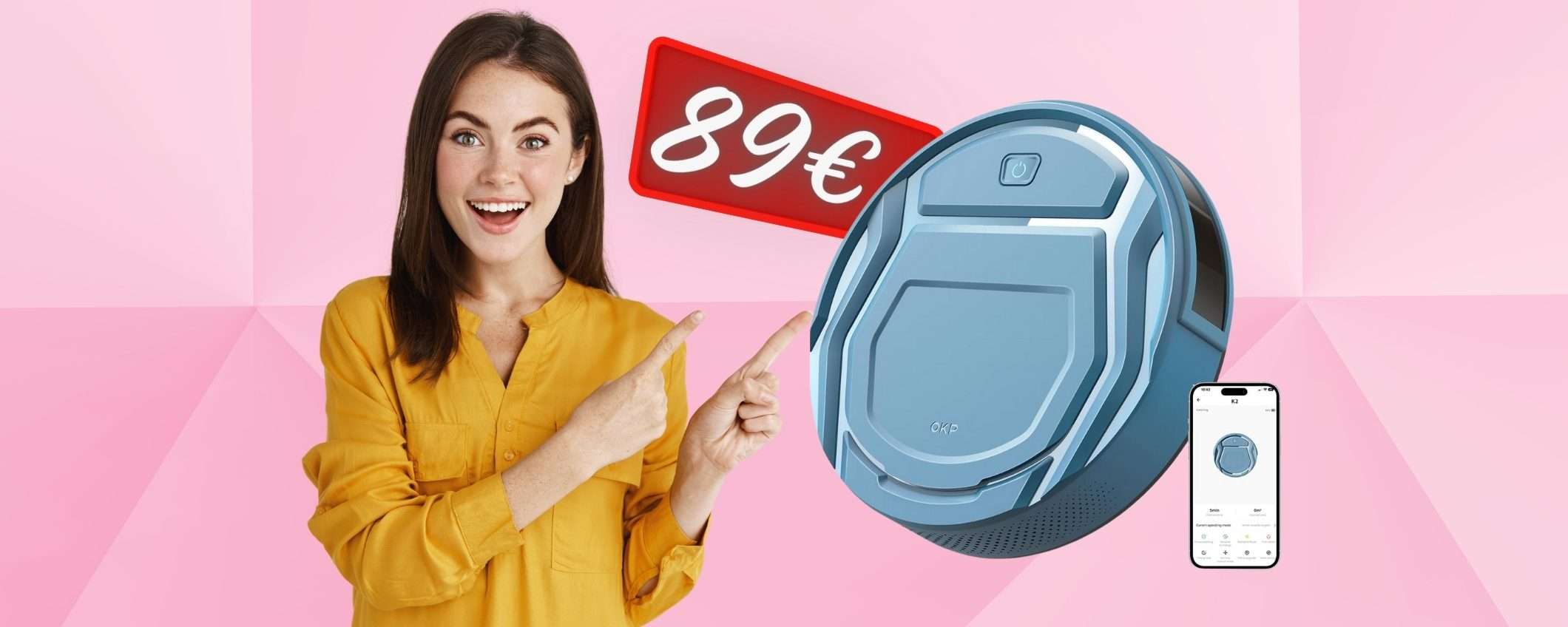 APPENA 89€ su Amazon per questo robot aspirapolvere, IMPERDIBILE APPENA 89€ su Amazon per questo robot aspirapolvere, IMPERDIBILE