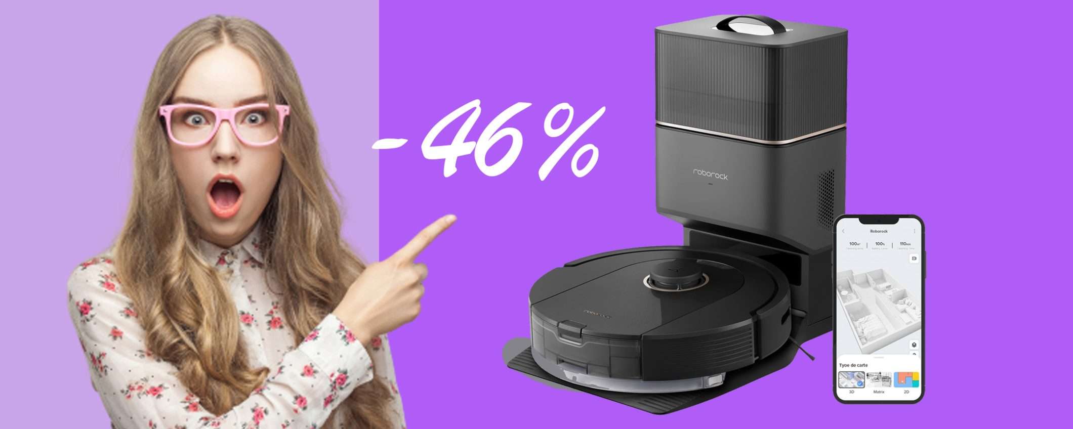 Aspirapolvere roborock Q5 Pro+ in sconto PAZZESCO del 46% Aspirapolvere roborock Q5 Pro+ in sconto PAZZESCO del 46%