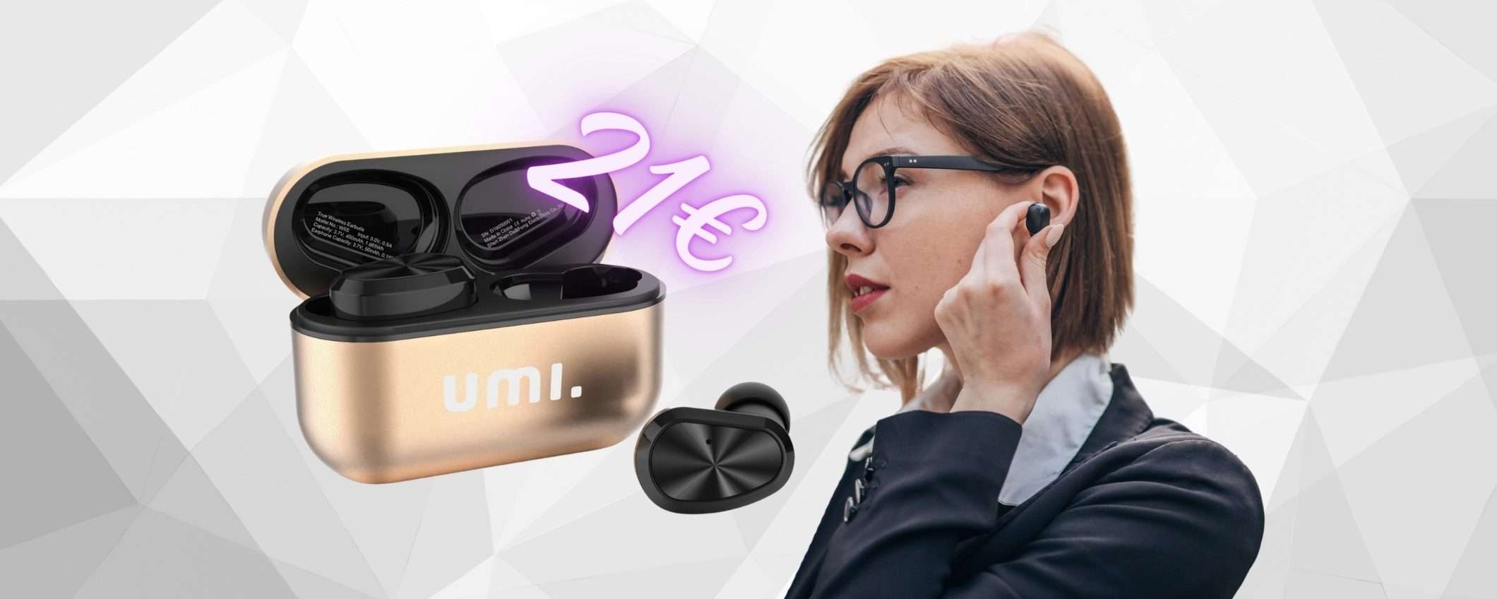 Auricolari wireless BELLISSIMI con 24h di autonomia a soli 21€ (Amazon) Auricolari wireless BELLISSIMI con 24h di autonomia a soli 21€ (Amazon)