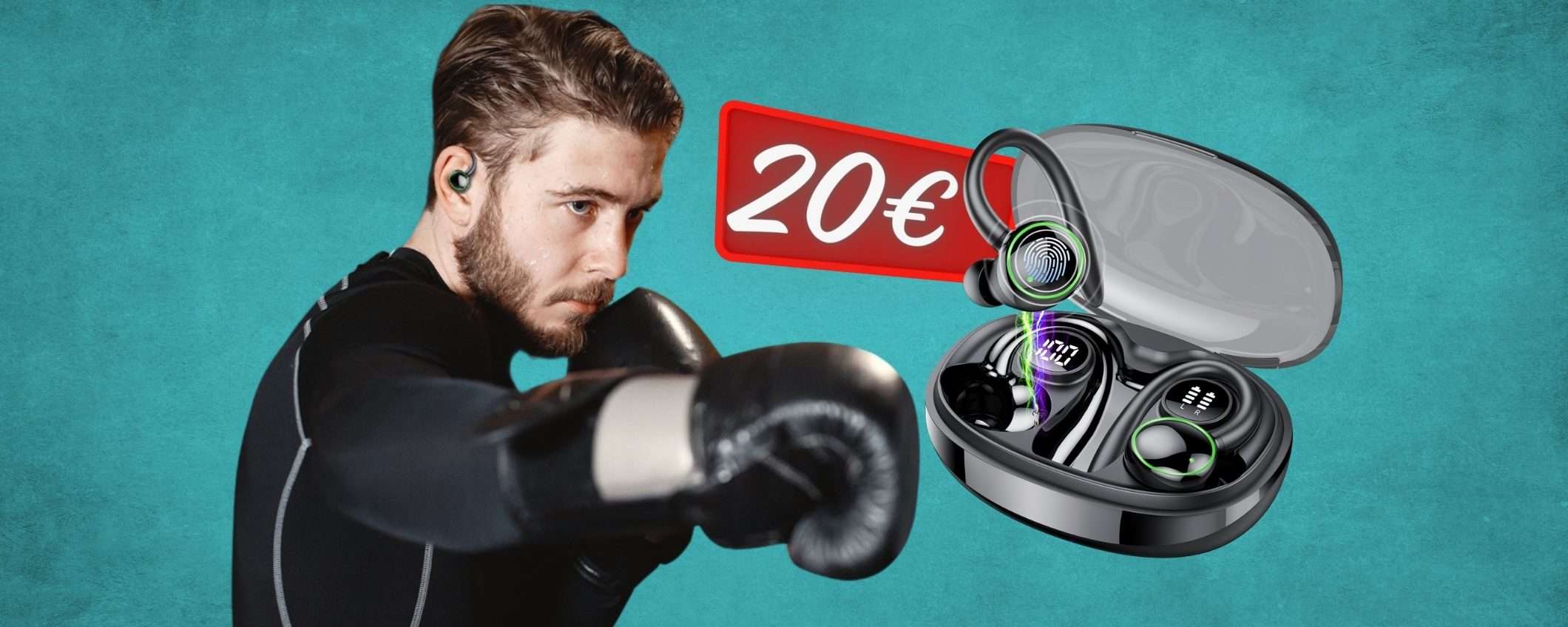 Auricolari wireless per gli sportivi (e non solo) tuoi con 20€, un AFFARE Auricolari wireless per gli sportivi (e non solo) tuoi con 20€, un AFFARE