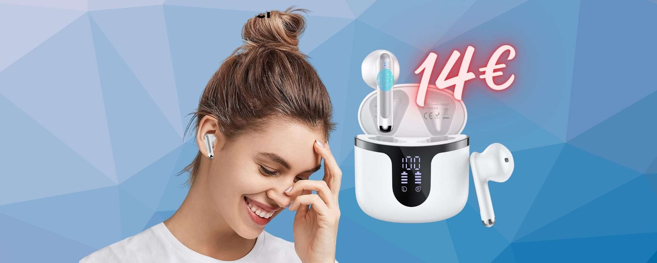 Auricolari wireless a SOLI 14€ è possibile? Sì, con l'OFFERTA di Amazon