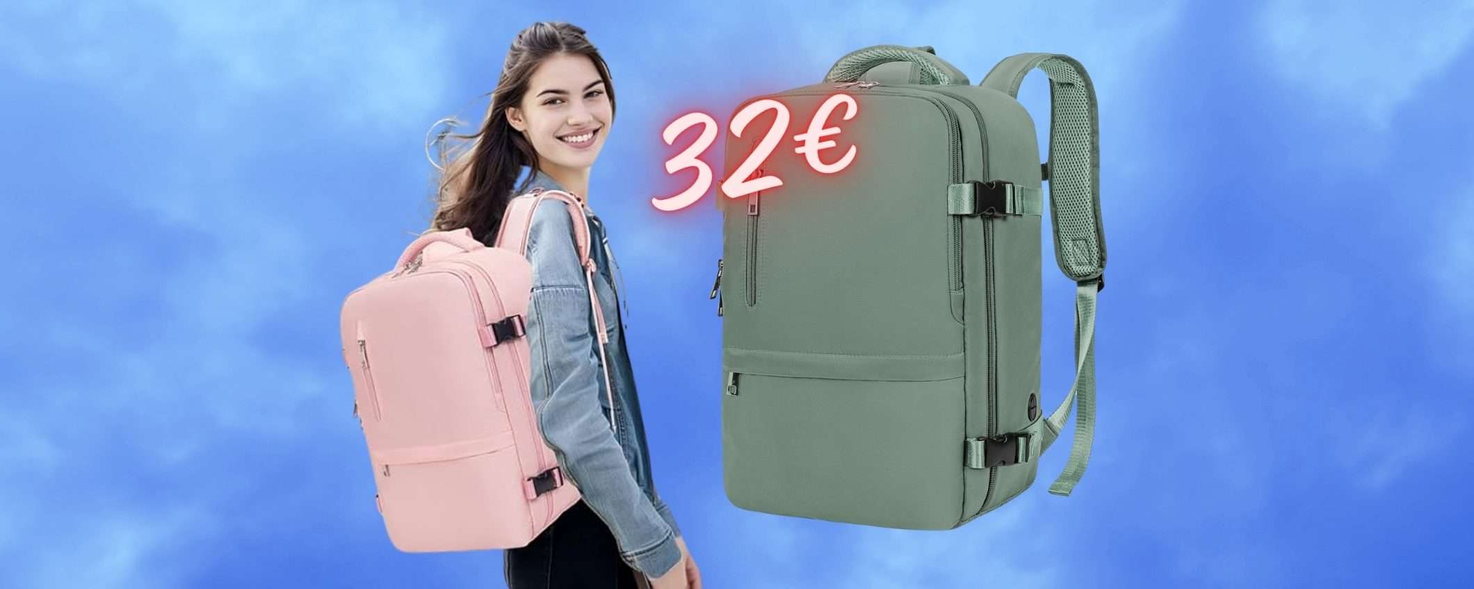 Bagaglio a mano GRATIS su Ryanair: ti basta questo zaino tuo a 32€ Bagaglio a mano GRATIS su Ryanair: ti basta questo zaino tuo a 32€