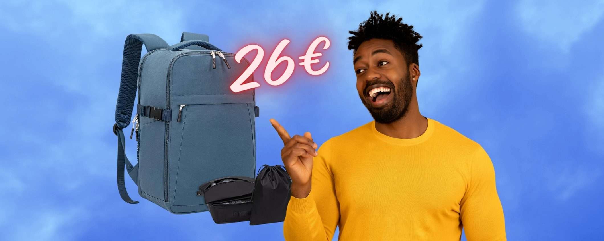 Bagaglio Ryanair troppo costoso? Con questo zaino NON lo PAGHI (26€) Bagaglio Ryanair troppo costoso? Con questo zaino NON lo PAGHI (26€)