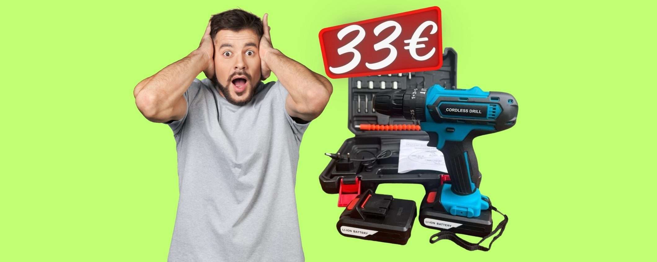 BOMBA eBay: trapano avvitatore a batteria a SOLI 33€ con il codice sconto BOMBA eBay: trapano avvitatore a batteria a SOLI 33€ con il codice sconto