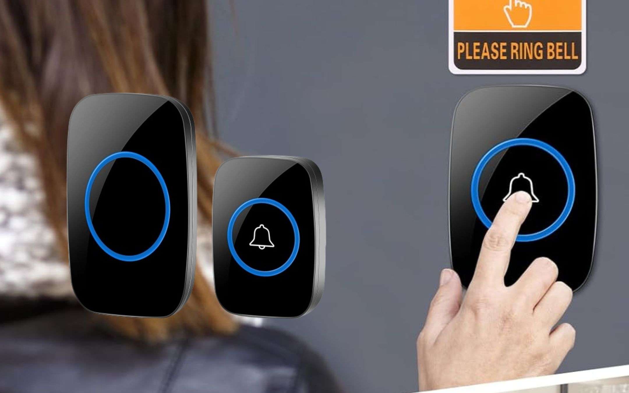 Campanello Senza Fili VFANDV IP44 - 60 Suonerie, 300m Raggio, Con LED - Foto 7