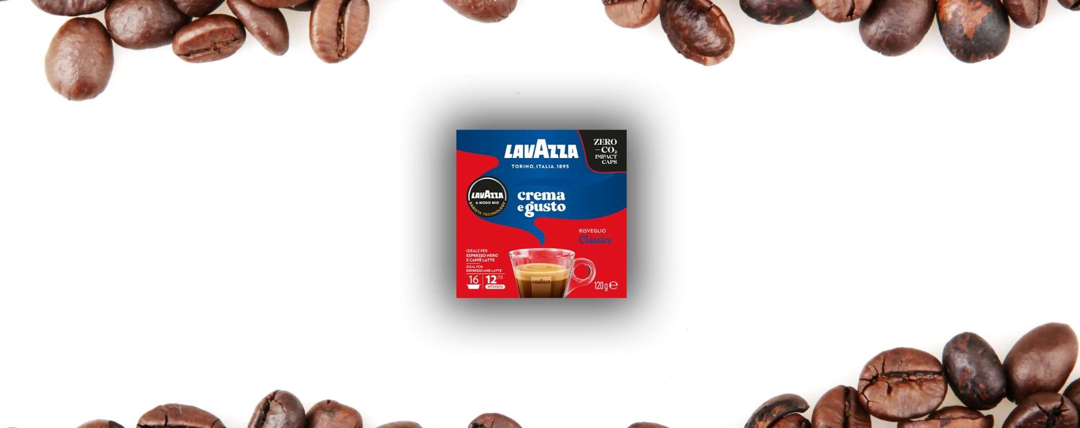 Capsule Caffè Lavazza Crema e Gusto A Modo Mio a soli 0,19€ Capsule Caffè Lavazza Crema e Gusto A Modo Mio a soli 0,19€