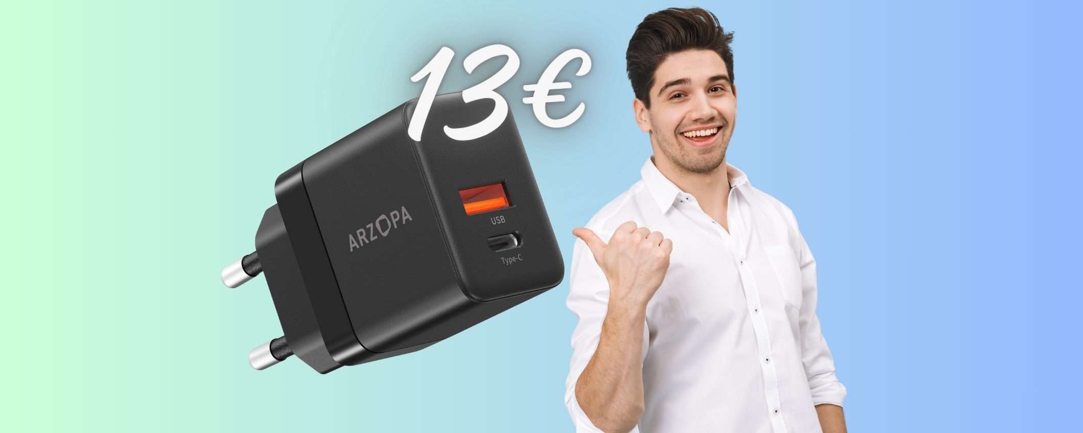 Caricatore USB con DOPPIA uscita e 35W di potenza a SOLI 13€ Caricatore USB con DOPPIA uscita e 35W di potenza a SOLI 13€