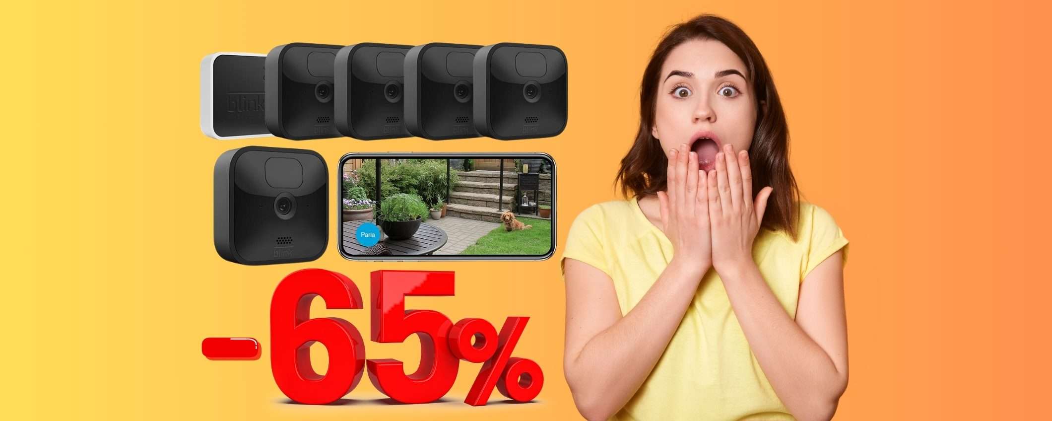 Casa SICURA con le videocamere wireless Blink Outdoor al 65% in MENO Casa SICURA con le videocamere wireless Blink Outdoor al 65% in MENO